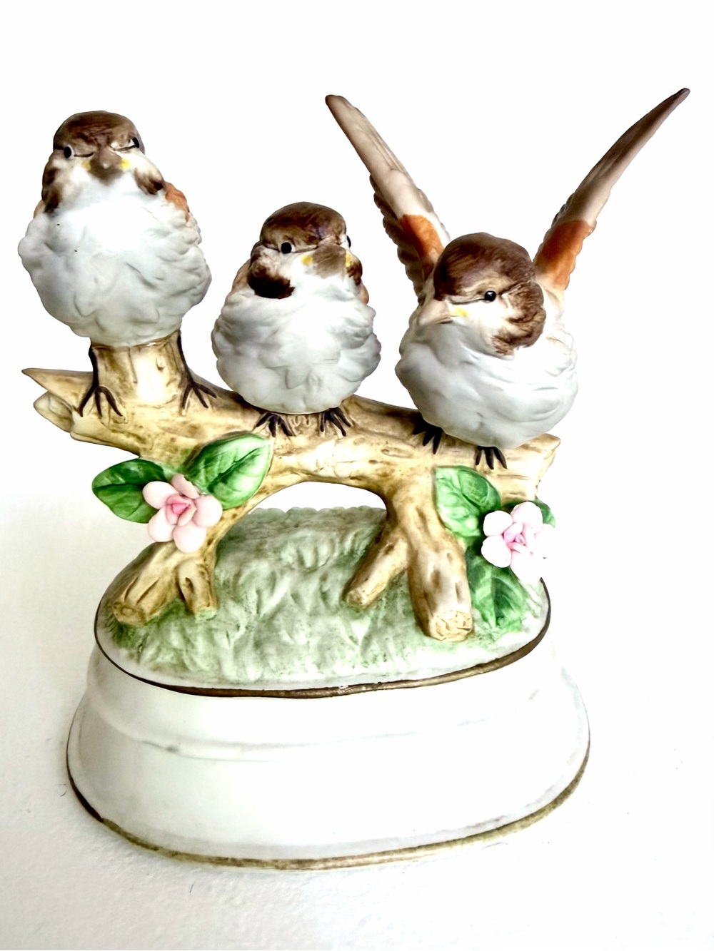 Towle Fine Porcelain Birds Figurine - Music